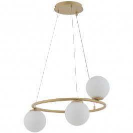 Pendant Light Gama 3 Στρογγυλό 33380 3xG9 12W D48x70cm Gold-Beige Sigma Lighting GOLD
