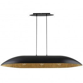 Pendant Light Gondola L 40632 3xE27 15W 14x25x80cm Black-Gold Sigma Lighting BLACK-GOLD