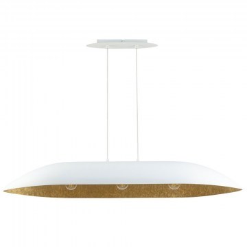 Pendant Light Gondola L 40636 3xE27 15W 14x25x80cm White-Gold Sigma Lighting