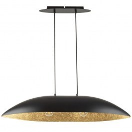 Pendant Light Gondola M 40633 2xE27 15W 84x25x90cm Black-Gold Sigma Lighting BLACK-GOLD