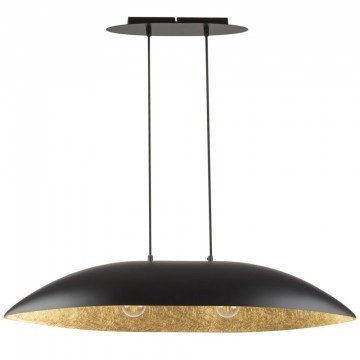 Pendant Light Gondola M 40633 2xE27 15W 84x25x90cm Black-Gold Sigma Lighting