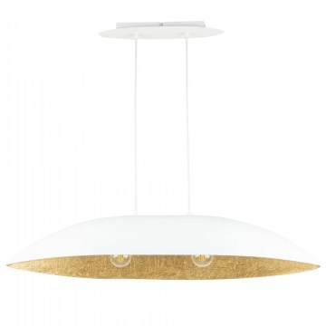 Pendant Light Gondola M 40637 2xE27 15W 84x25x90cm White-Gold Sigma Lighting