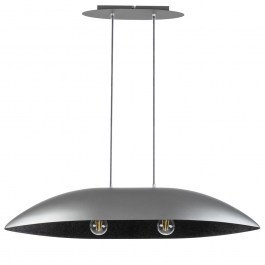 Pendant Light Gondola M 40643 2xE27 15W 84x25x90cm Silver-Black Sigma Lighting SILVER-BLACK