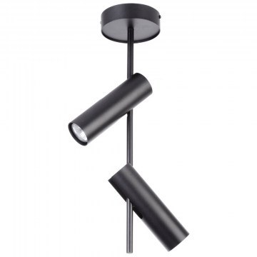 Φωτιστικό Οροφής - Σποτ Leda 2 33104 2xGU10 10W 28x13,5x55cm Black Sigma Lighting