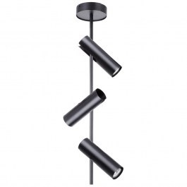 Φωτιστικό Οροφής - Σποτ Leda 3 33101 3xGU10 10W 28x13,5x76cm Black Sigma Lighting BLACK
