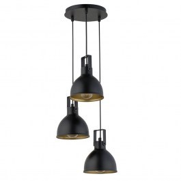 Pendant Light Mars 3 32260 3xE27 15W D30x80cm Black-Gold Sigma Lighting BLACK-GOLD