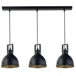 Pendant Light Mars 3 32262 3xE27 15W 60x15x65cm Black-Gold Sigma Lighting BLACK-GOLD
