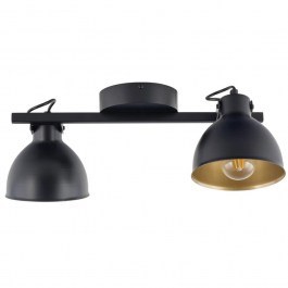 Φωτιστικό Οροφής - Πλαφονιέρα Mars 2 32268 2xE27 15W 43x27x17cm Black-Gold Sigma Lighting BLACK-GOLD