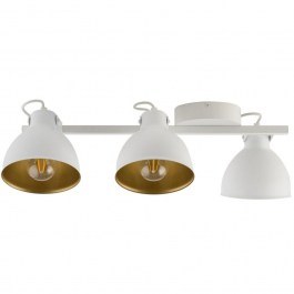 Φωτιστικό Οροφής - Πλαφονιέρα Mars 3 32271 3xE27 15W 54x27x17cm White-Gold Sigma Lighting WHITE-GOLD