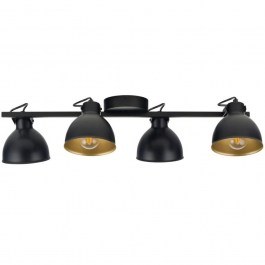 Φωτιστικό Οροφής - Πλαφονιέρα Mars 4 32272 4xE27 15W Black-Gold Sigma Lighting BLACK-GOLD