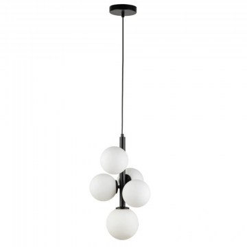 Φωτιστικό Οροφής Κρεμαστό Perla 5 33488 5xG9 12W 28x30x100cm Black Sigma Lighting