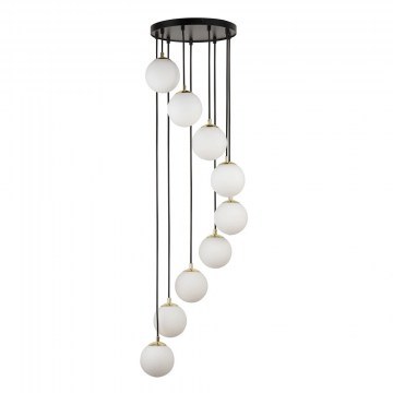 Pendant Light Piano 9 33661 9xG9 12W D30x120cm Black-Gold Sigma Lighting