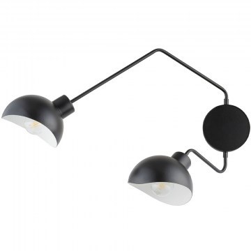 Φωτιστικό Τοίχου - Απλίκα Roy 2 32496 2xE27 15W 17x65x38cm Black-White Sigma Lighting