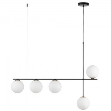 Φωτιστικό Οροφής Κρεμαστό Silia 5 33694 5xG9 12W 94x14x110cm Black-White Sigma Lighting