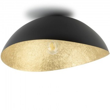 Ceiling Light Solaris S 40597 1xE27 15W D33x13cm Black-Gold Sigma Lighting
