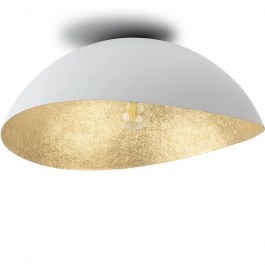 Ceiling Light Solaris M 40612 1xE27 15W D48x19cm White-Gold Sigma Lighting WHITE-GOLD