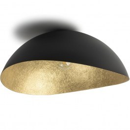 Ceiling Light Solaris XL 40600 1xE27 15W D89x31cm Black-Gold Sigma Lighting BLACK-GOLD