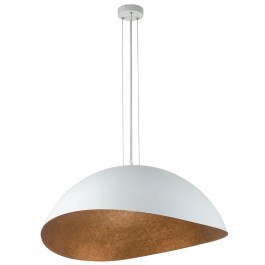 Pendant Light Solaris M 40622 1xE27 15W D48x89cm White-Copper Sigma Lighting WHITE-COPPER