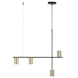 Pendant Light Vendo 4 33690 4xGU10 10W 70x12x110cm Black-Gold Sigma Lighting BLACK-GOLD