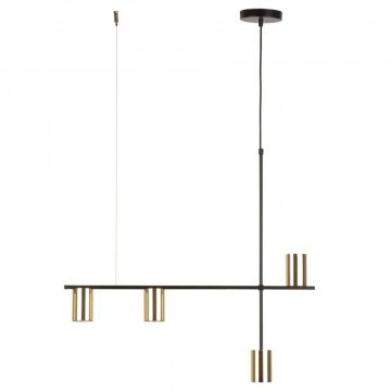 Pendant Light Vendo 4 33690 4xGU10 10W 70x12x110cm Black-Gold Sigma Lighting