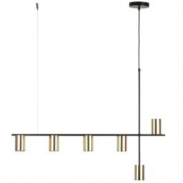 Pendant Light Vendo 6 33696 6xGU10 10W 90x12x110cm Black-Gold Sigma Lighting BLACK-GOLD
