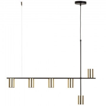 Pendant Light Vendo 6 33696 6xGU10 10W 90x12x110cm Black-Gold Sigma Lighting
