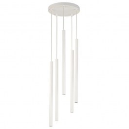 Pendant Light Sopel 5 Round 33626 5xG9 3W D25x100cm White Sigma Lighting WHITE