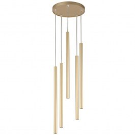 Pendant Light Sopel 5 Round 33627 5xG9 3W D25x100cm Gold Sigma Lighting GOLD