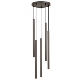 Pendant Light Sopel 5 Round 41461 5xG9 3W D25x100cm Dark Olive Sigma Lighting GREY-OLIVE
