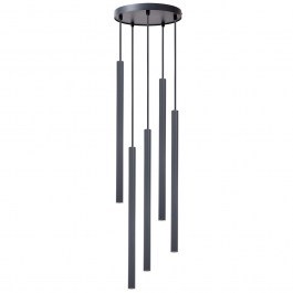 Pendant Light Sopel 5 Round 41462 5xG9 3W D25x100cm Graphite Sigma Lighting GRAPHITE