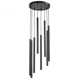 Pendant Light Sopel 8 Round 33628 8xG9 3W D30x100cm Black Sigma Lighting BLACK