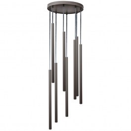 Pendant Light Sopel 8 Round 41465 8xG9 3W D30x100cm Dark Olive Sigma Lighting GREY-OLIVE