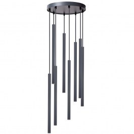 Pendant Light Sopel 8 Round 41466 8xG9 3W D30x100cm Graphite Sigma Lighting GRAPHITE