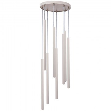 Pendant Light Sopel 8 Round 41464 8xG9 3W D30x100cm Grey-Beige Sigma Lighting