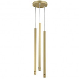 Φωτιστικό Οροφής Κρεμαστό Sopel Laser 3 33256 3xG9 3W Φ16x100cm Gold Sigma Lighting GOLD