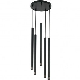 Pendant Light Sopel Laser 5 33228 5xG9 3W D25x100cm Black Sigma Lighting BLACK