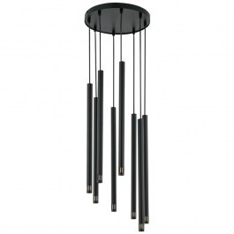 Pendant Light Sopel Laser 8 33231 8xG9 3W D30x100cm Black Sigma Lighting BLACK