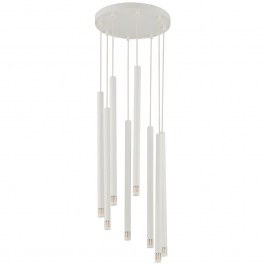 Pendant Light Sopel Laser 8 33232 8xG9 3W D30x100cm White Sigma Lighting WHITE