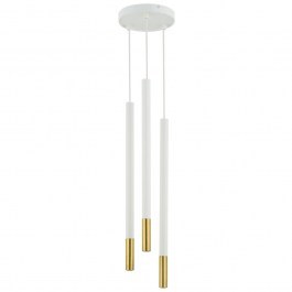 Pendant Light Sopel Due 3 33258 3xG9 3W D16x100cm White-Brushed Gold Sigma Lighting WHITE-GOLD