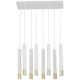 Pendant Light Sopel Grand 8 33391 8xGU10 R35 4W 56x19x90cm White-Gold Sigma Lighting WHITE-GOLD