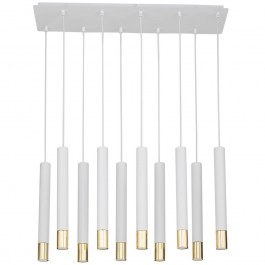Pendant Light Sopel Grand 10 33392 10xGU10 R35 4W 70x19x90cm White-Gold Sigma Lighting WHITE-GOLD