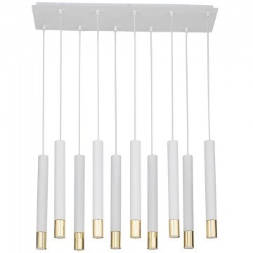 Pendant Light Sopel Grand 10 33392 10xGU10 R35 4W 70x19x90cm White-Gold Sigma Lighting
