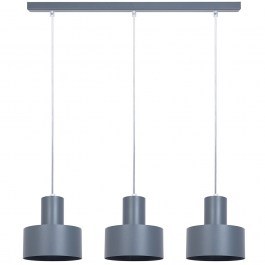 Pendant Light Rif 3 41166 3xE27 15W 67x15x70cm Graphite Sigma Lighting GRAPHITE