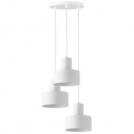 Pendant Light Rif 3 Round 30906 3xE27 15W D33x70cm White Sigma Lighting WHITE
