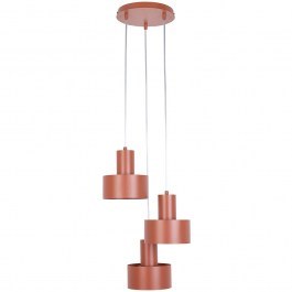 Pendant Light Rif 3 Round 41167 3xE27 15W D33x70cm Βrick Sigma Lighting BRICK
