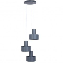 Pendant Light Rif 3 Round 41171 3xE27 15W D33x70cm Graphite Sigma Lighting GRAPHITE