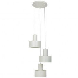 Pendant Light Rif 3 Round 41168 3xE27 15W D33x70cm Grey-Beige Sigma Lighting GREIGE