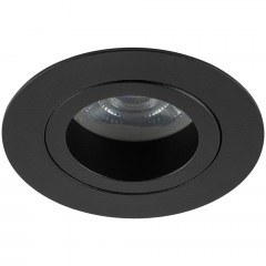 Σποτ Χωνευτό Aura 10571 1xGU10 Φ7,5x4cm Black TK Lighting