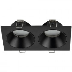 Recessed Spotlight Prisma Duo 10579 2xGU10 19x7x3,6cm Black TK Lighting