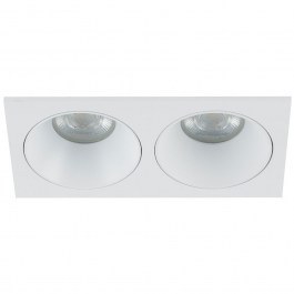 Recessed Spotlight Prisma Duo 10580 2xGU10 19x7x3,6cm White TK Lighting WHITE
